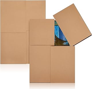 Ireer 2 Set Picture Shipping Box 40" x 60" x 4" Corrugated Cardboard Adjustable