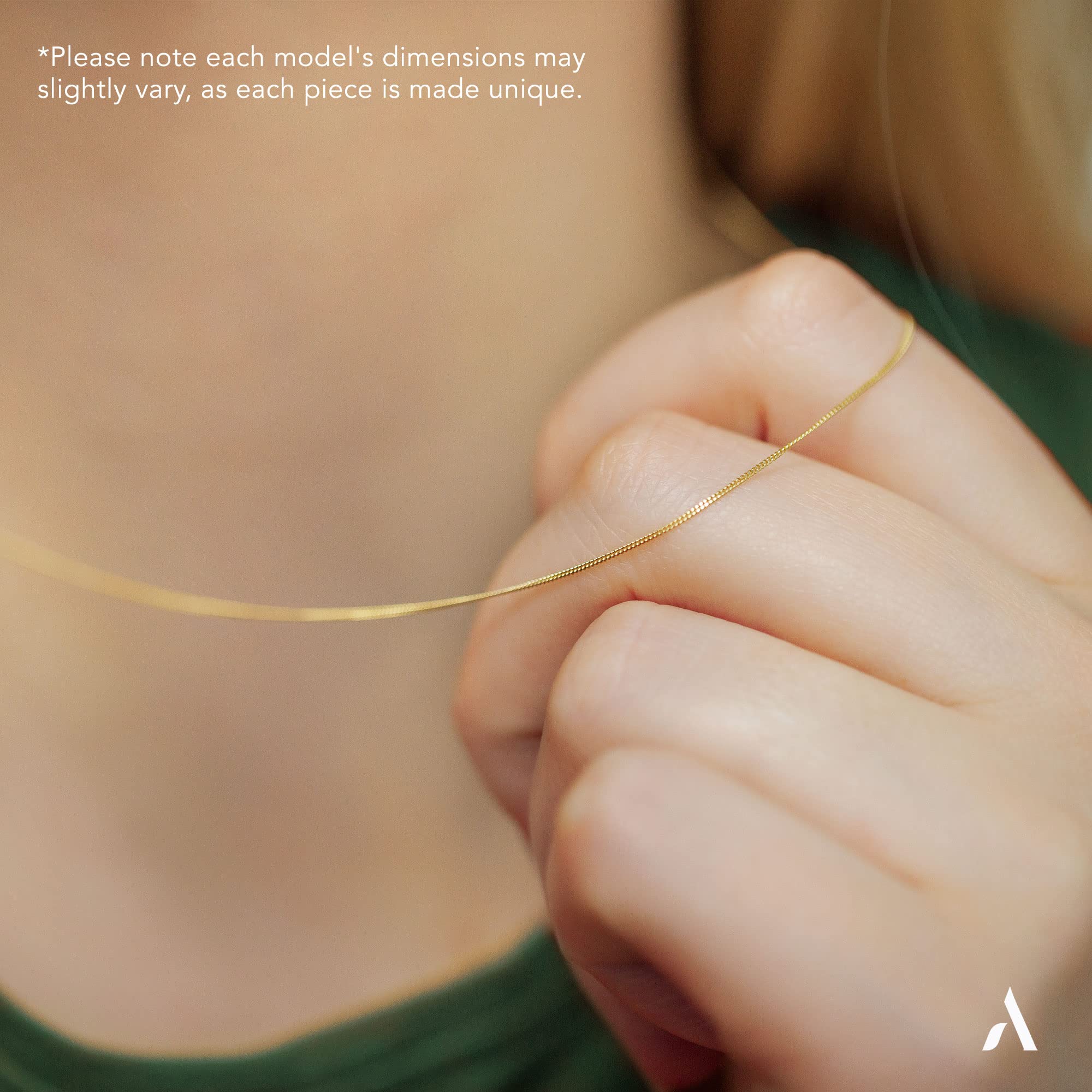 Amberta Allure Damen Halskette aus 9K Gold