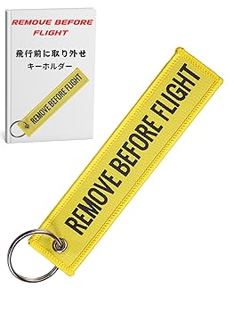 Amazon.co.jp: フライト タグ キーホルダー クリップ REMOVE