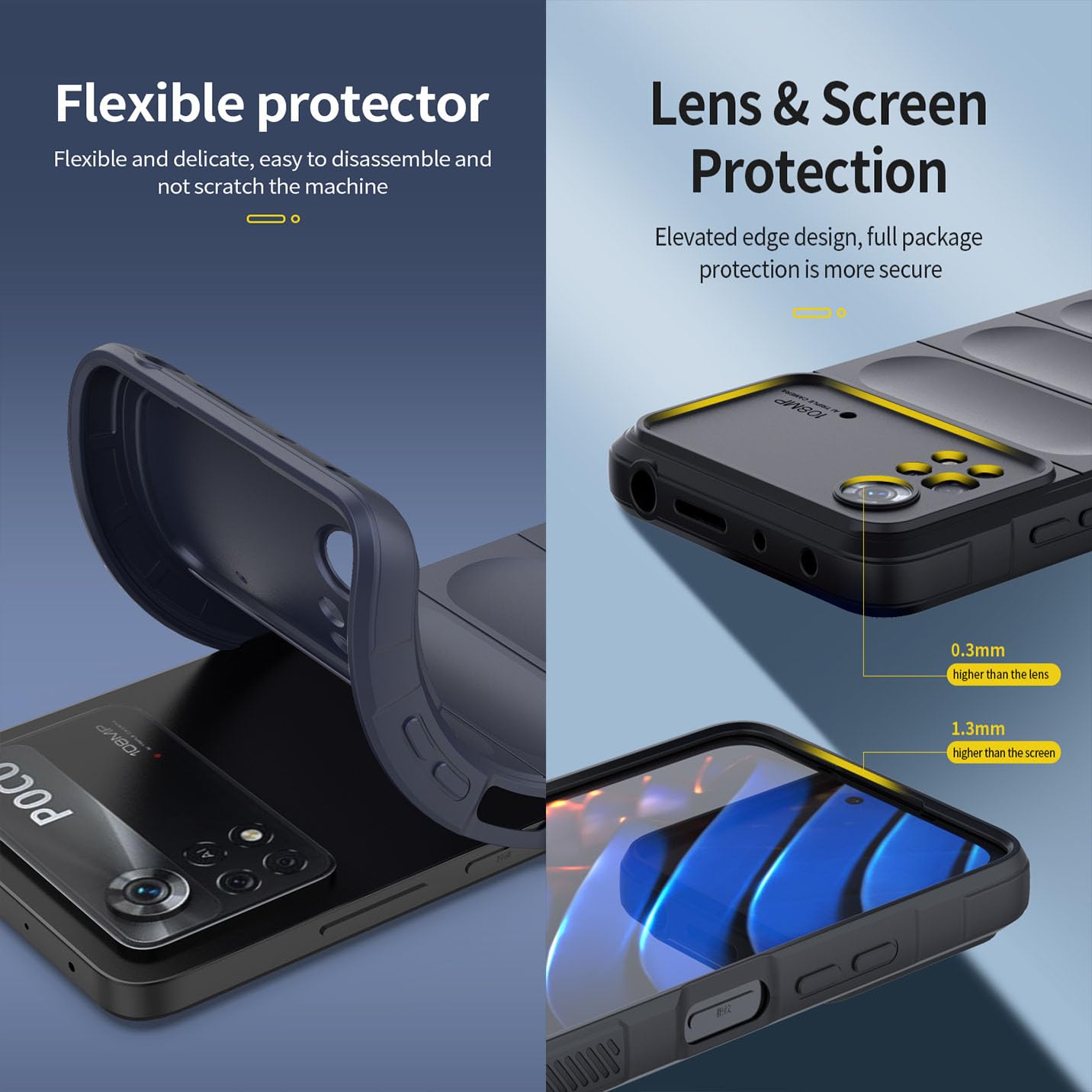BORYA Silicone Cover Per Xiaomi Poco F6 Pro 5G, Antiurto Ultra Sottile