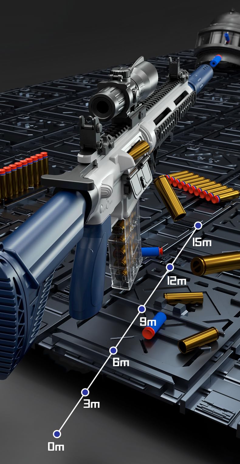 Pistolet zabawka, M416 Shell Ejection Soft Bullet Gun EVA Soft Sniper Rifle Blaster Weapon Toys Gun Zabawki Prezent urodzinowy dla chłopców, dziewcząt, nastolatków, czerwony