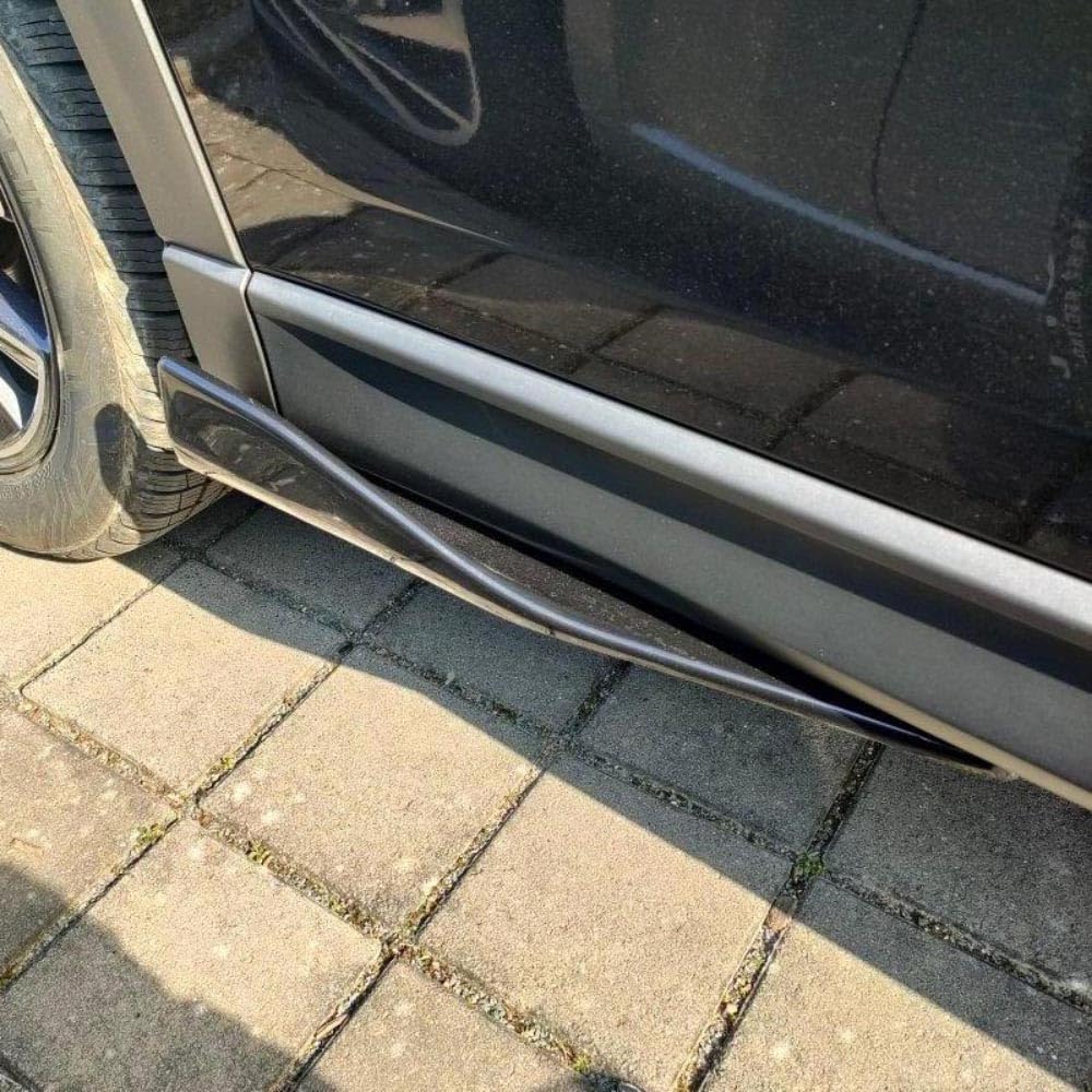2PCS Voiture ABS Jupes Latérales, pour BMW 1 Series E81 E82 E87 E88 F20 F21 F40 F52 GT 116i M1 M135i (48cm) Jupe Latérale Extensions Diviseur Anti-Collision Séparateurs Car Accessoires