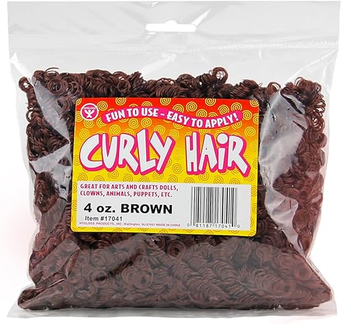 Miniatura 11 de Hygloss Cabello Rizado de Muñeca de 16 oz para Manualidades Surtido - Cabello Sintético Premium para Hacer Muñecas, Marionetas y Proyectos de Artes