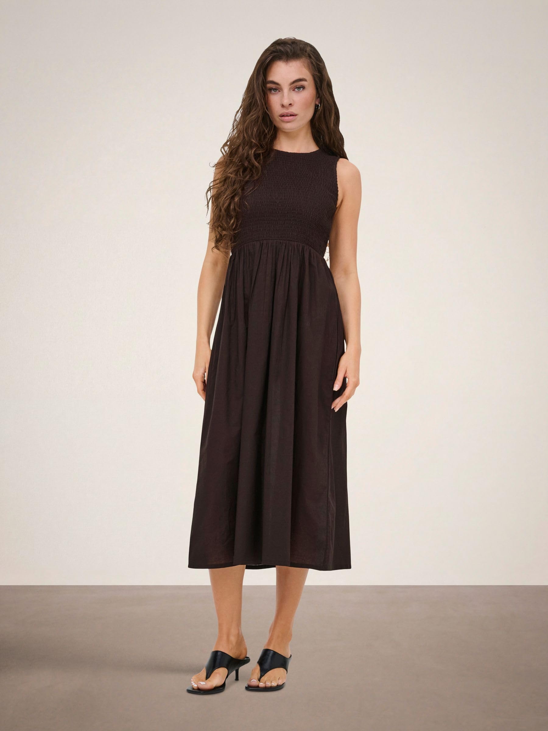 JDY Jdydiego S/L Smock Midi Dress WVN Jdy Diego S/L Smock Midi Dress WVN Femme (Lot de 1)