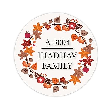 SIGNOOGLE Customized Kids Room Name Plate For Wall Door Home Decor Floral Printed Acrylic (L x H 8 x 8 Inch)