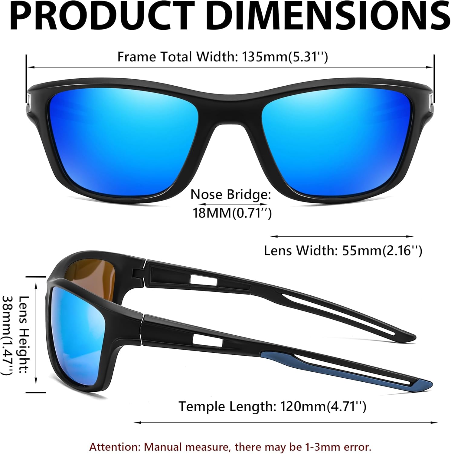 FEISEDY Sports Polarized Sunglasses For Men Women Cycling Driving Fishing Running UV400 Protection B0125 - Image 7