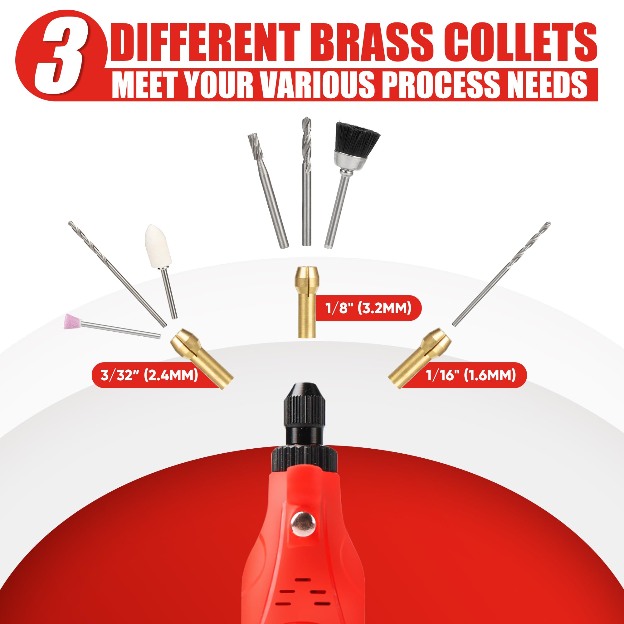 Kit de accesorios de herramientas rotativas de 618 piezas, se adapta a herramientas rotativas Dremel, ajuste universal para pulir, lijar, cortar, perforar, grabar, moler con estuche de