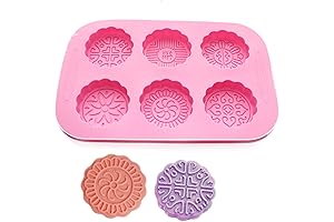 X-Haibei Round Silicone Molds for Lotion Bar, Chocolate and Soap Making