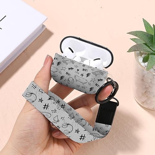 Vista 104 de Funda para Airpods Pro Air Sports Shoes, funda protectora de TPU suave resistente para Apple Airpod Pro con llavero para mujeres y hombres, azul