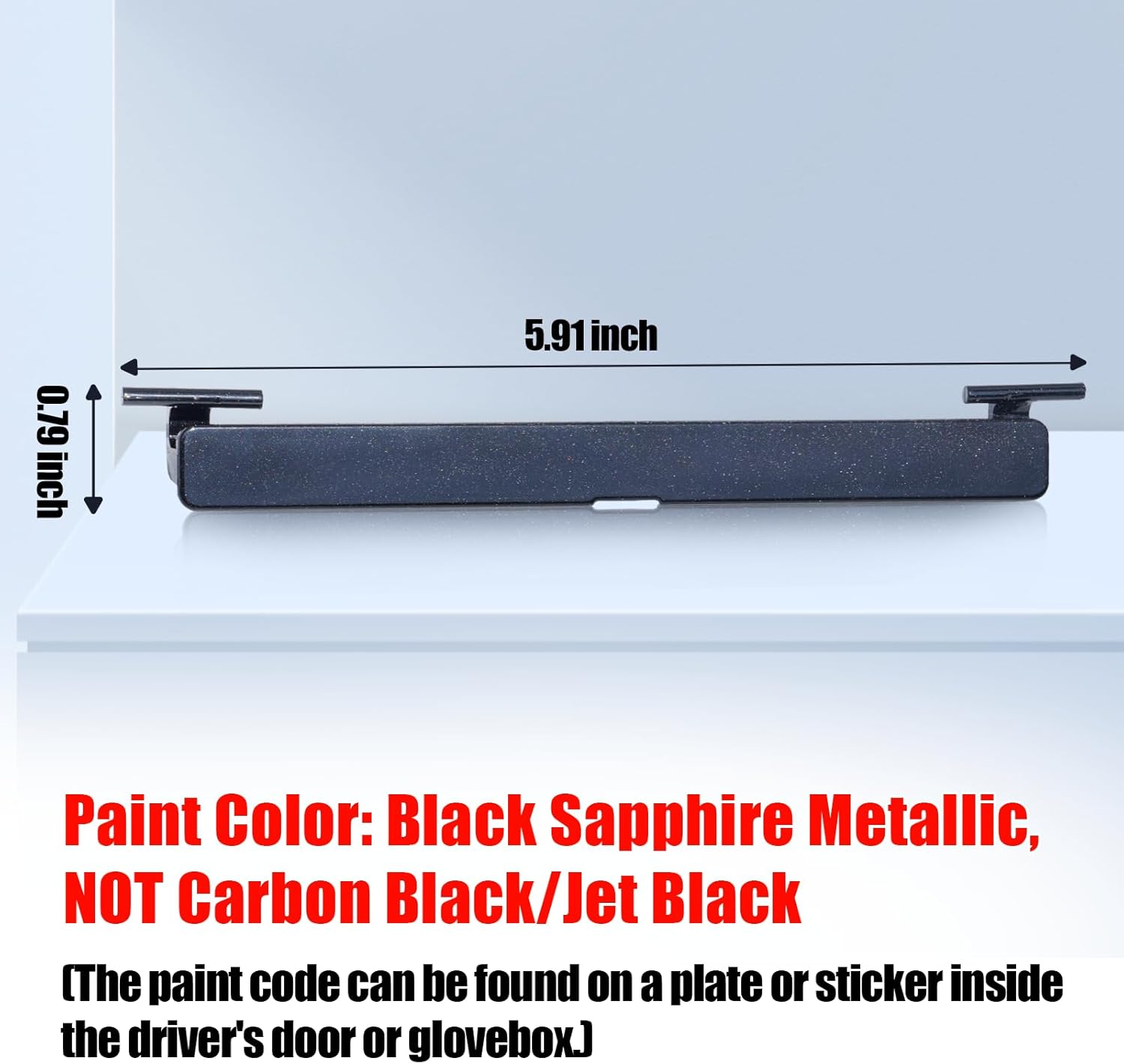 Jaronx Compatible with BMW Roof Rack Port Cover (Black Sapphire Metallic) for 5 Series F10/F11 2010-2016 (NOT FIT 2017+), Roof Rack Molding Port Cap for BMW 528 535 550, for 51137274739 51137274740