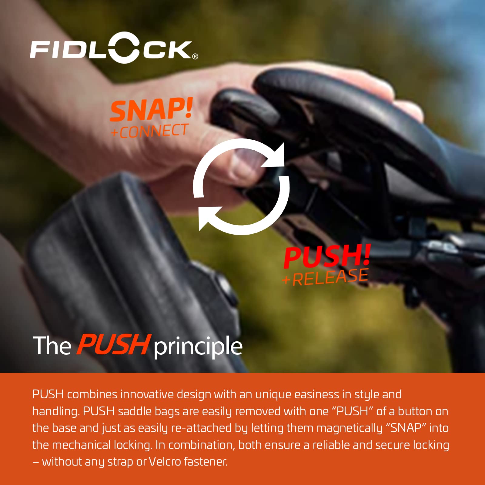 Fidlock Uniseks – dla dorosłych PUSH saddle base, czarne, One Size