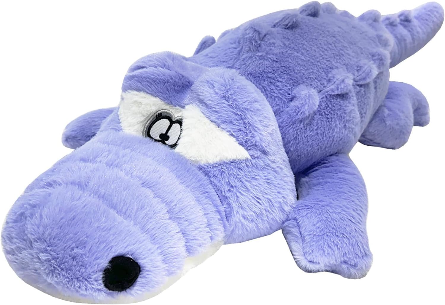 Hofun4U Alligator Plush Pillow, 46 inch Alligator Stuffed Animal, Home Decoration Christmas Valentine’s Birthday Gift for Boys Girls Adults Kids (Blue/Purple)