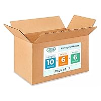 Vista 179 de IDL Packaging Cajas para envío de cartón corrugado cúbicas de 10 pulgadas de largo x 10 pulgadas de ancho x 10 pulgadas de alto (paquete de 5)
