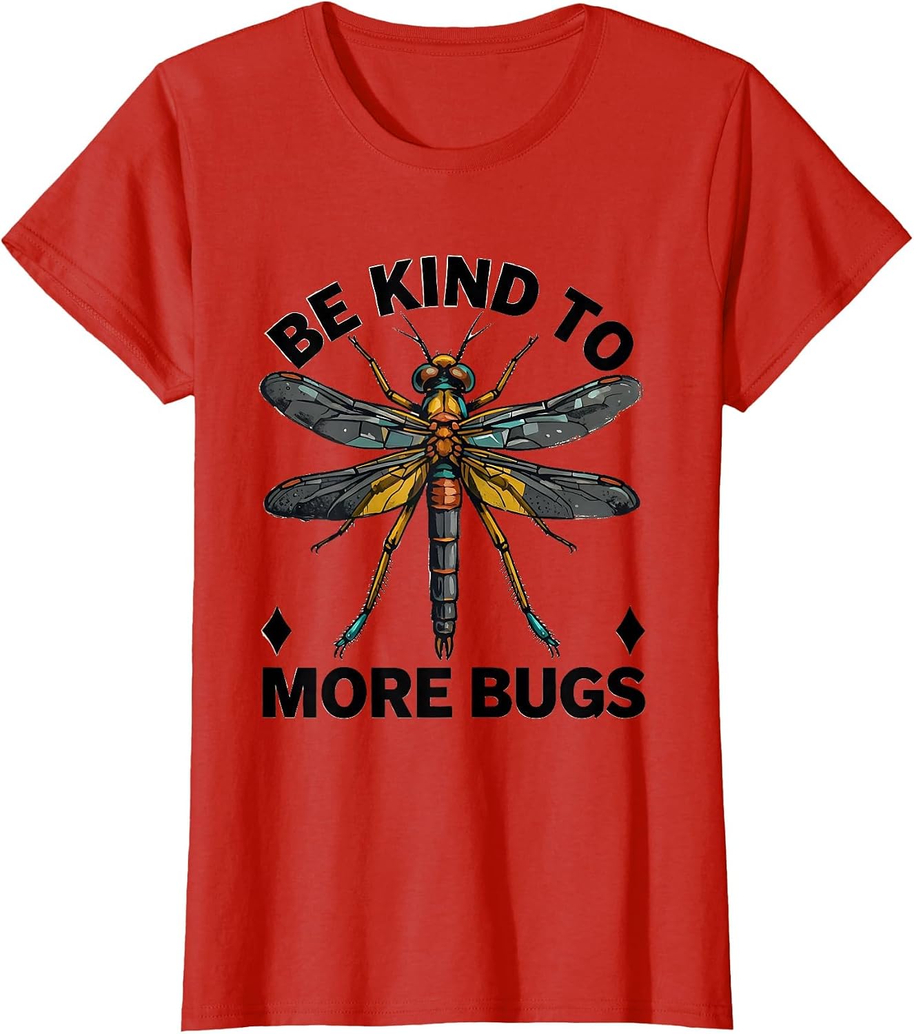 Women's Be Kind To More Bugs Whimsical Entomology Bug Collector T-Shirt image 4