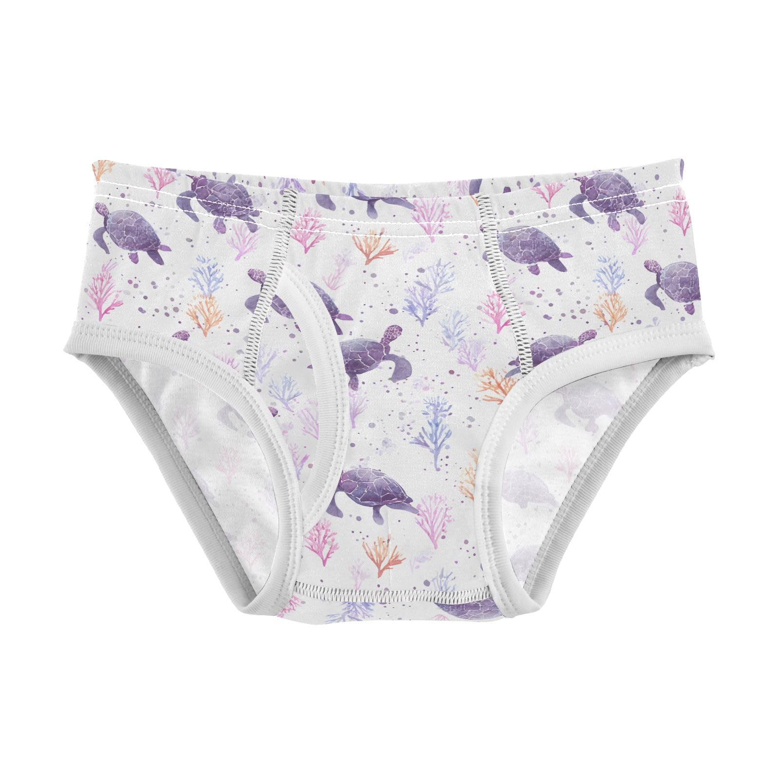 senya Baby Toddler Boys Underwear Kids Exclusive Boxer Briefs Comfort 2T Watercolor Turtle Coral