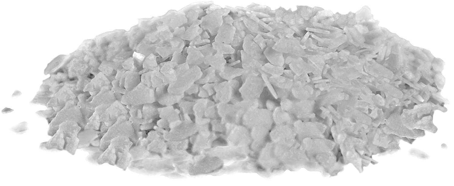 Essential Depot Potassium Hydroxide Flakes KOH, 9 lbs (9 x 1 lb Container) Caustic Potash Anhydrous KOH Dry Electrolyte - HDPE Container with Resealable Child Resistant Cap