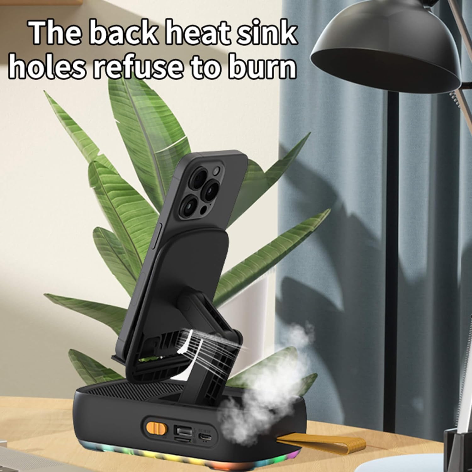 Gifts for Women Men Mom Dad Cell Phone Stand with Wireless Bluetooth Speaker and Portable Charger＆LED Flash Light HD Stereo Surround Sound Cool Gadget for Her Husband Him Wife Birthday Christmas