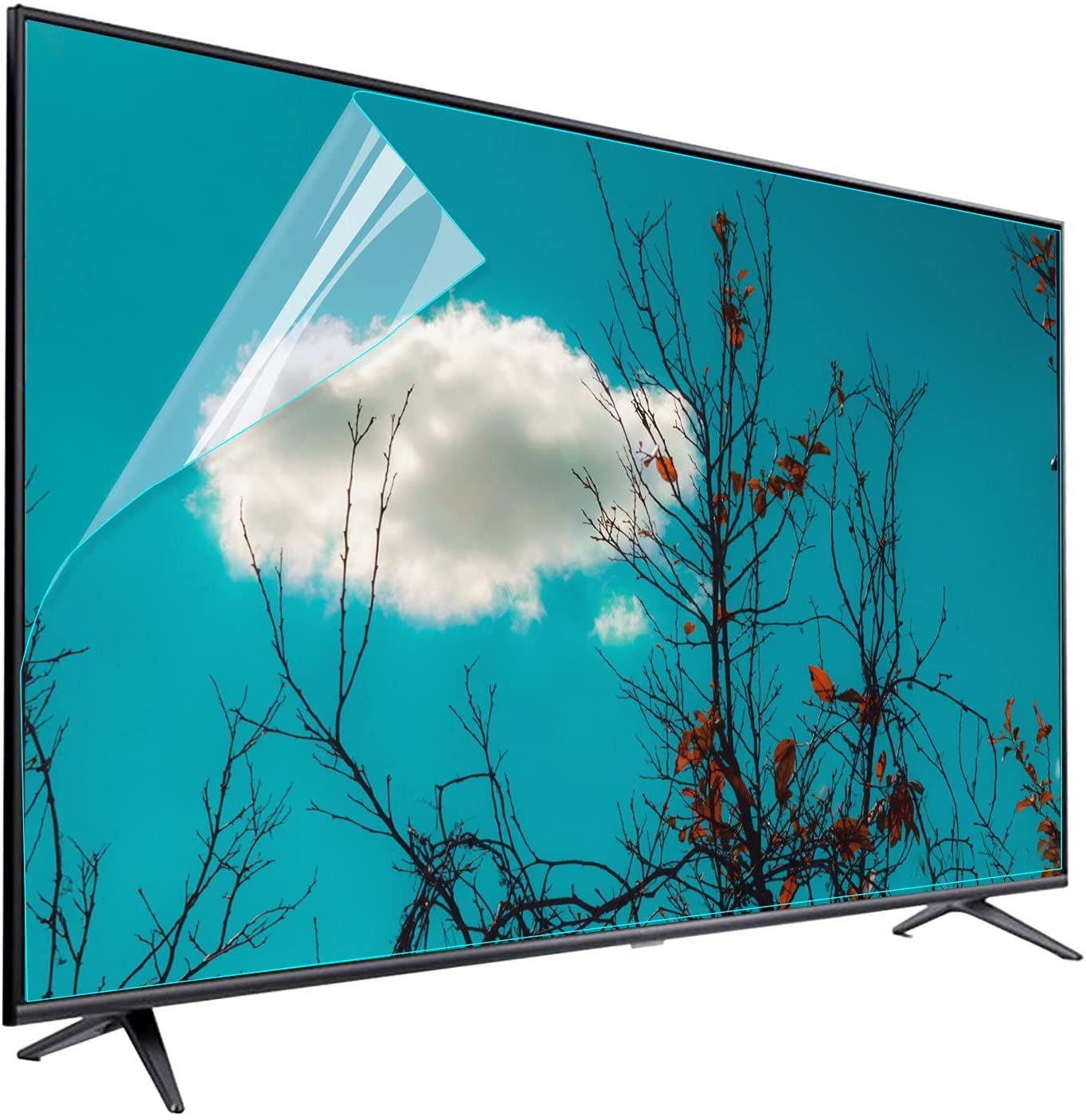 Blendfreie Folie TV Displayschutzfolie 32-75 Zoll TV Anti-Blaulicht-Film Displayschutzfolie, blendfrei, kratzfest, passend für LCD, LED, 4K OLED und QLED HDTV (Größe: 42 Zoll (930 x 52 cm) 5 mm)