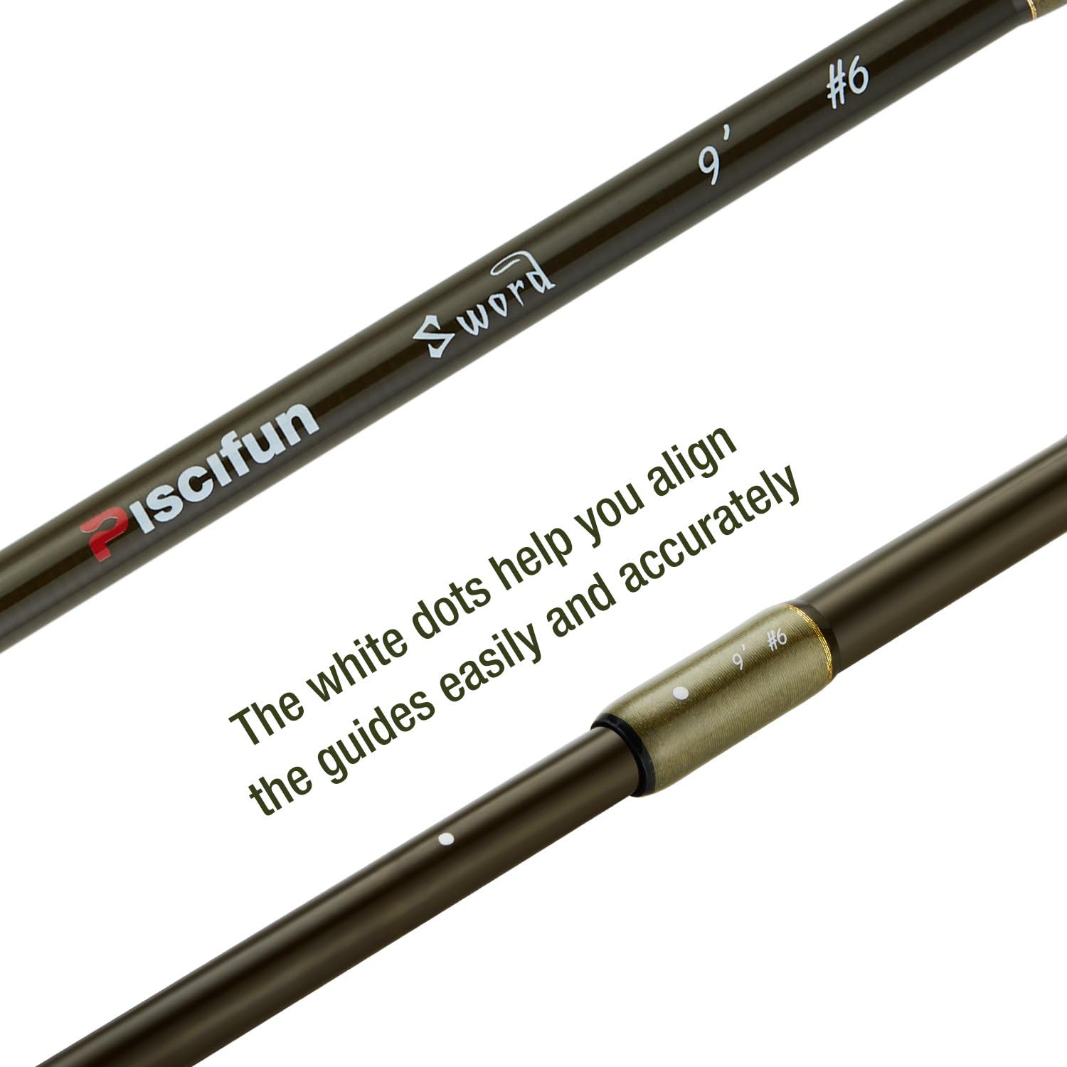 Piscifun Sword Graphite Fly Fishing Rod 4 Piece 9ft - IM7 Carbon Fiber Blank - Accurate Placement - Ingenious Design - Chromed Guide and Durable Rod Tube (Size: 4/5/6/7/9wt) : Sports & Outdoors