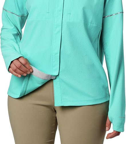 Miniatura 5 de Columbia Ultimate Catch Zero - Híbrido de manga larga para mujer, delfín, talla L