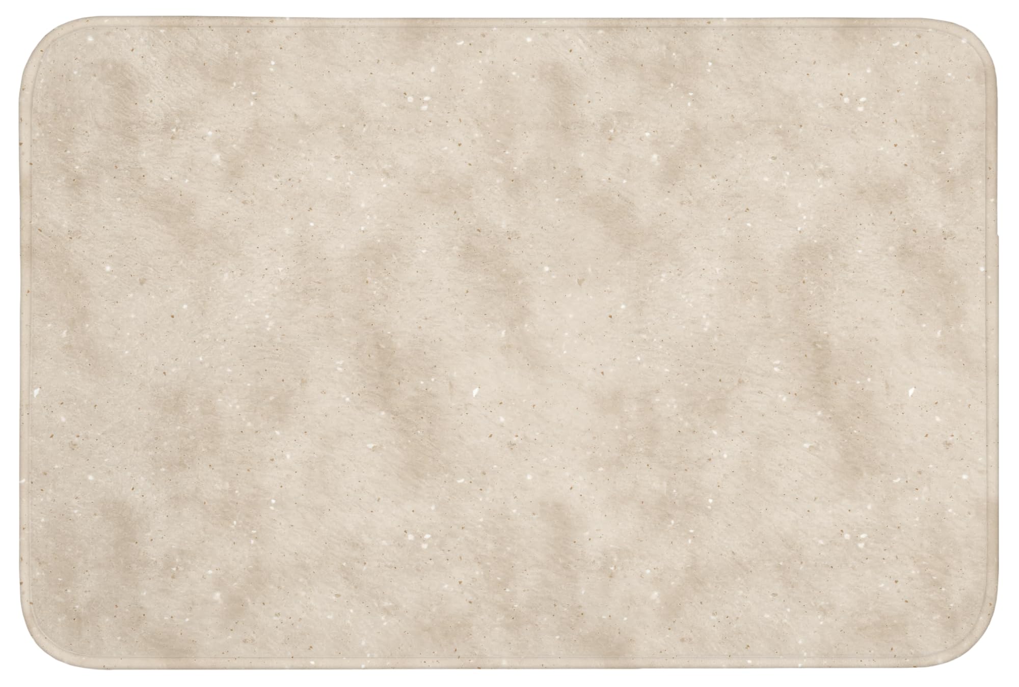 Bath Mat Alfombra Baño Alfombrilla Alfombras Ducha Lavable | 90x60 cm - Rectangular - Antideslizante Tapete Banheiro Decoración Textura - Moteado - Beige