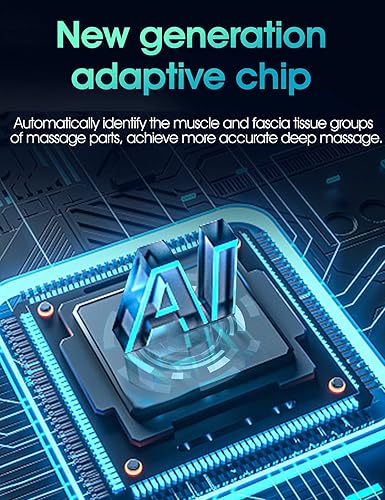 Miniatura 4 de XTZ Pistola de masaje mini masajeador de percusión masajeador muscular profundo para aliviar el dolor con 4 cabezales profesionales y 4 velocidades