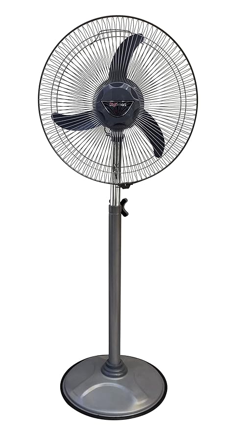 DIGISMART Mark-2 High Speed 2400 RPM Bullet Fan/Farata Fan/Pedestal Fan with Adjustable Height with X-Flow Technology (Grey) 1 Year Warranty (COLOUR – Pedestal grey fan) (BULLET GRAY) at Rs. 1799