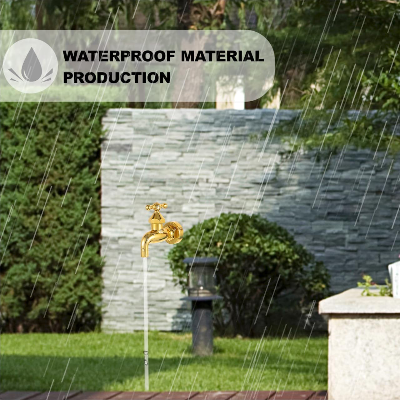 POPETPOP 1set Invisible Faucet Decorative Water Fountain for Garden Art Floating Spout Pump Outdoor Patio Decor Creative Home