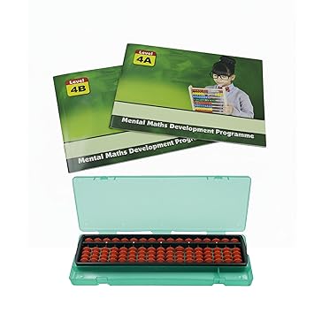 Abica 17 Rod Abacus Box with Book for Kids – Educational Math Learning Tool for Students & Beginners|Arithmetic Counting Frame|Maths Training Kit (17BB with Level 1)