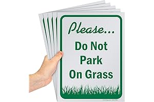 Smartsign "Please Do Not Walk on Grass" Yard Sign (Pack of 5)