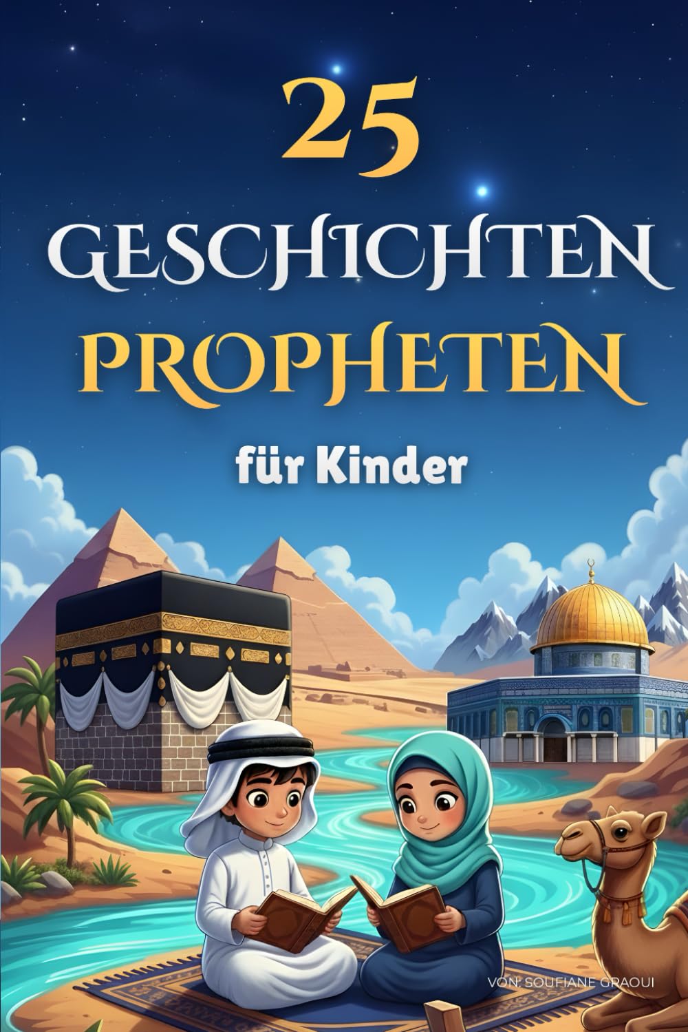 25 Geschichten Propheten für Kinder: islamisches Kinderbuch mit Illustrationen, Propheten des Islams (von Adam bis Muhammad), inspiriert vom Koran, mit Quiz