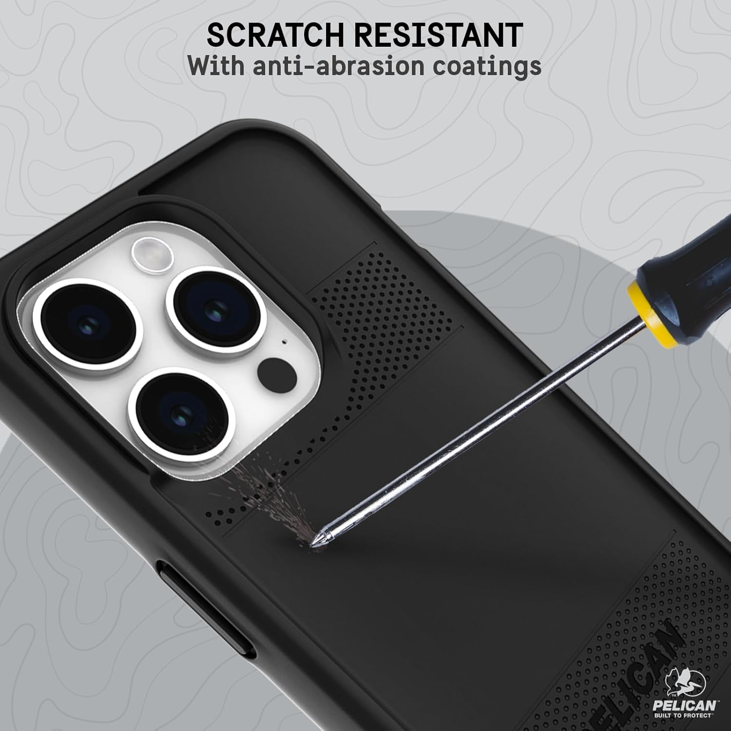 Pelican Protector Series - iPhone 15 Pro Case 6.1" [Compatible with MagSafe] Magnetic Phone Case with Anti-Scratch Tech [16ft MIL-Grade Drop Protection] Protective Cover for iPhone 15 Pro - Black - Image 5