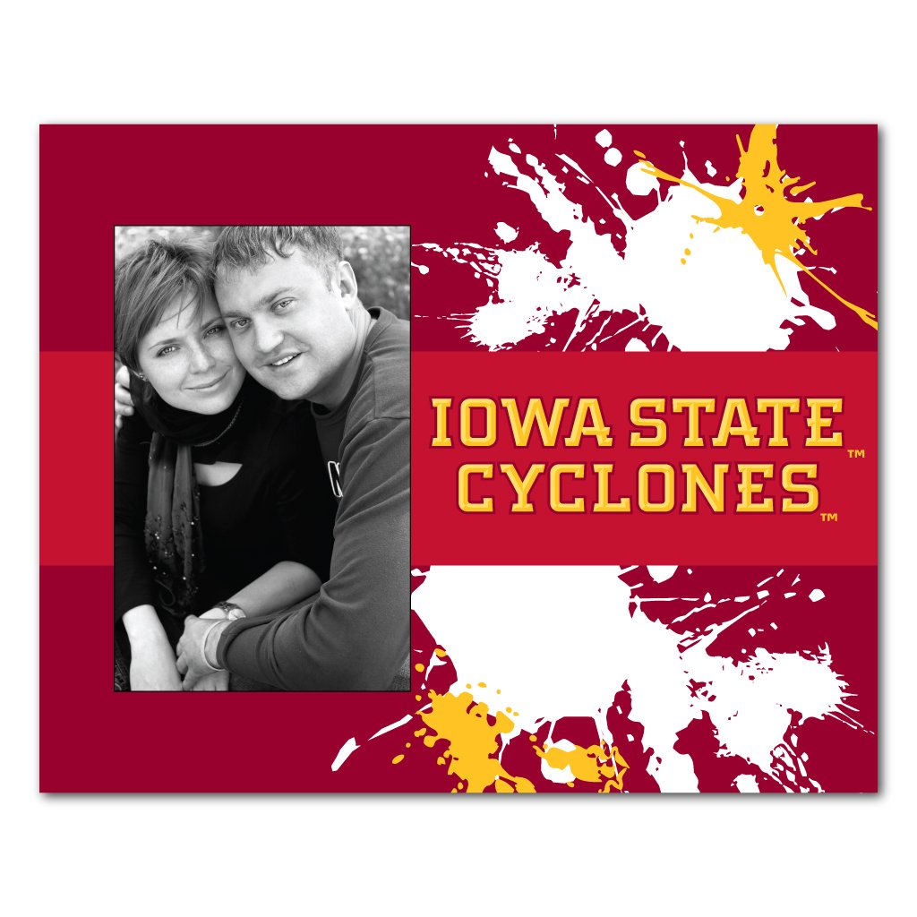 VictoryStore Gift Frame - Iowa State University Picture Frame - Paint Splatt