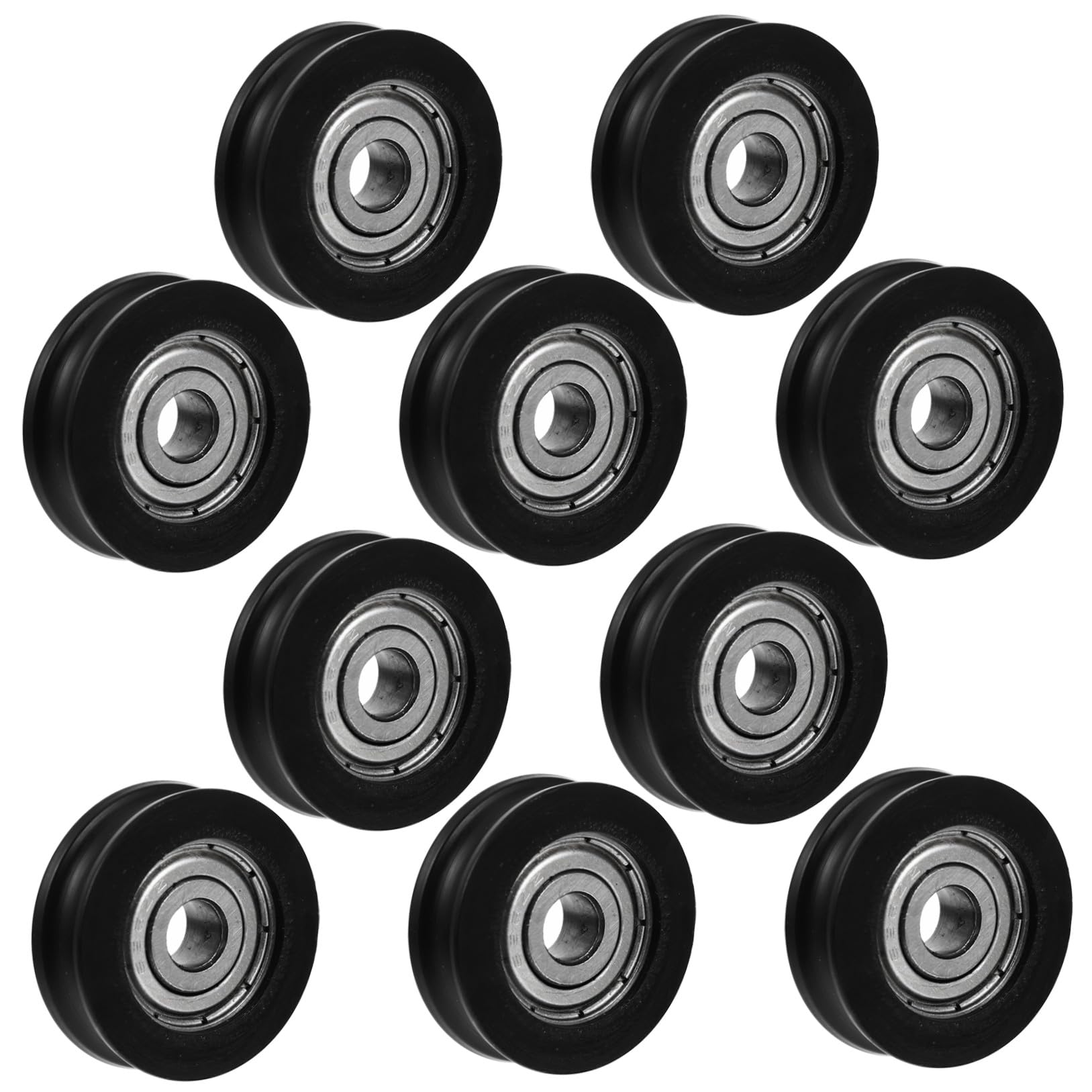 CRILSTYLEO 10pièces Poulies Nylon Pour Roue De Porte Coulissante Et Armoire Accessoires De Quincaillerie Pour Porte Grange Et Fenêtre