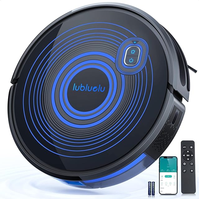 Lubluelu Robot Vacuum Cleaner Quite 55dB, Slim Robot Vacuum 2.99in, 2700Pa Suction, 600ML Dust Box, Wi-Fi/APP/Alexa/Remote, Self-Charging Robotic Vacuum Cleaner for Pet Hair, Hard Floor, Carpet