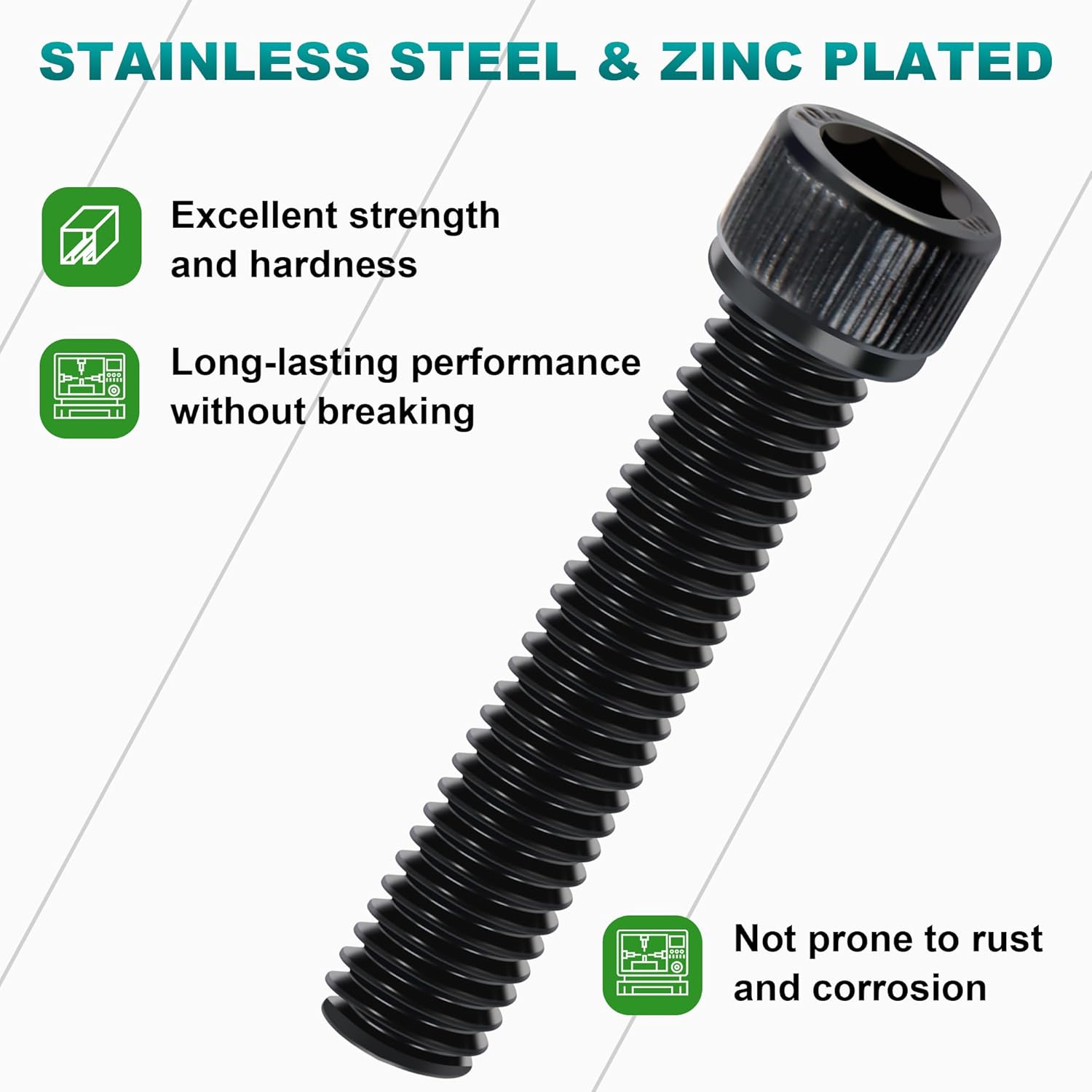 MoKitDora 72 Sets Twin Cam Bolt Covers Black Engine Bolt & Head Toppers Caps Kit for 2007-2017 Harley Softail Touring Dyna, Blue