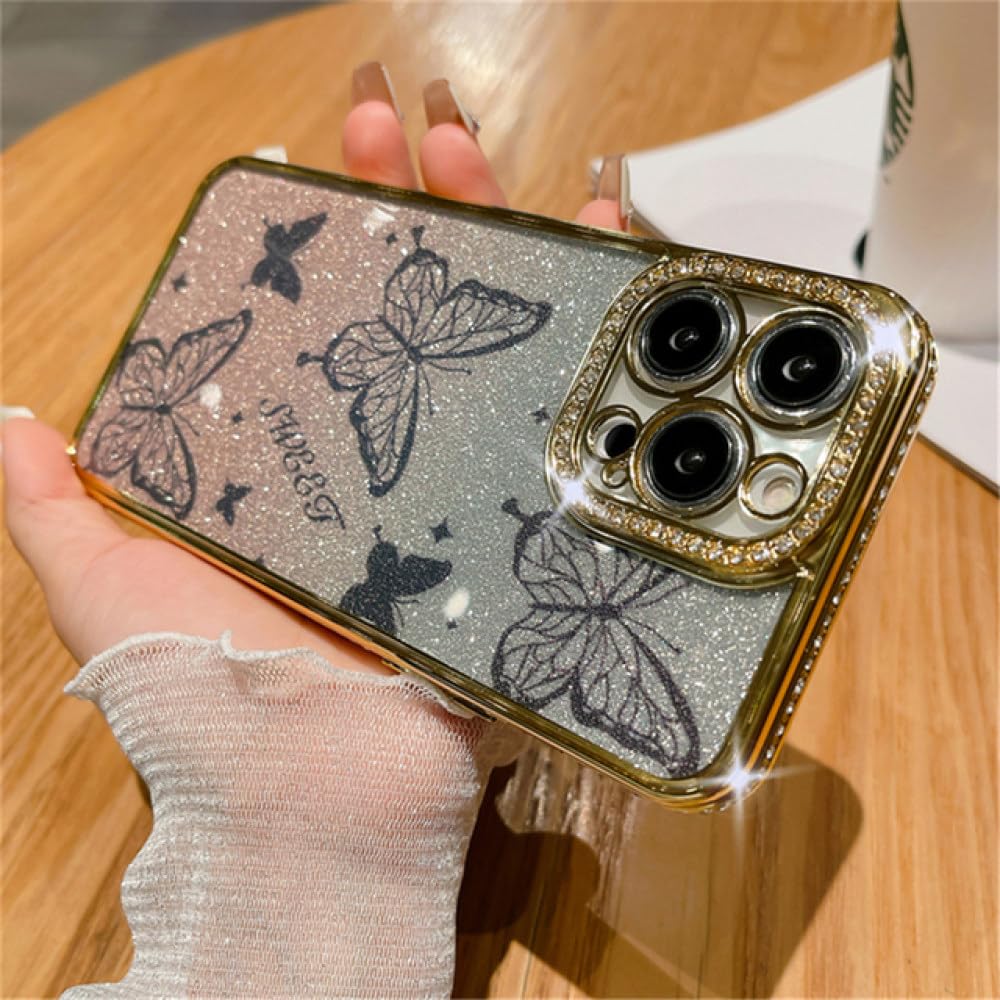 Coque papillon iPhone 14 antichoc et anti rayures transparente