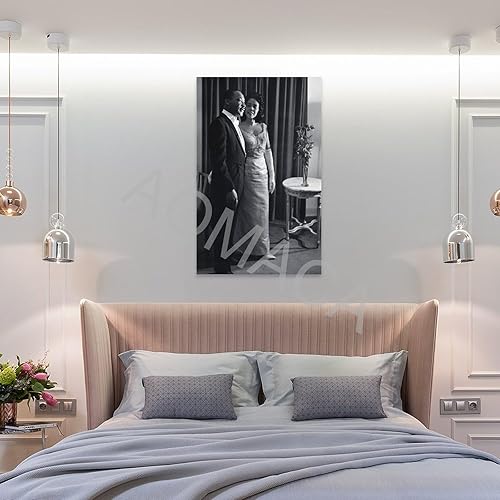 Miniatura 8 de Póster fotográfico en blanco y negro de Martin Luther King Jr y esposa, Coretta Scott King, póster de fotografía retro Po, pósteres e impresiones