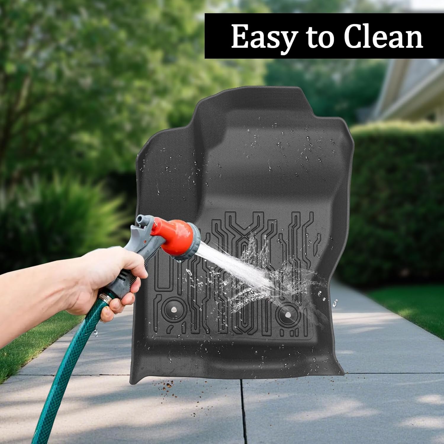 Car Floor Mats for Ford Escape 2013-2019 with Cargo Liner and Backrest Mat TPE All Weather Protection Custom Fit Anti-Slip Waterproof Heavy Duty Interior Accessories Black