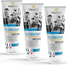 VeoFit - Electrostimulation Electrodes Conductor Gel EMS and TENS, Contact Gel for Muscle Electrostimulator- Improves Electrode Contact and Protects Skin - Made in France