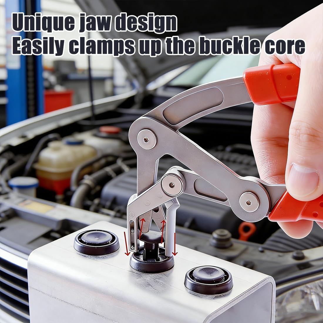 Car Clip Pliers & Trim Removal Tool, Spring-Loaded Fastener Automotive Electrical Disconnect Pliers Kit, Panel Clip Pliers for Effortlessly Removing Clips, Buckles & Rivets Without Damage (A-2)