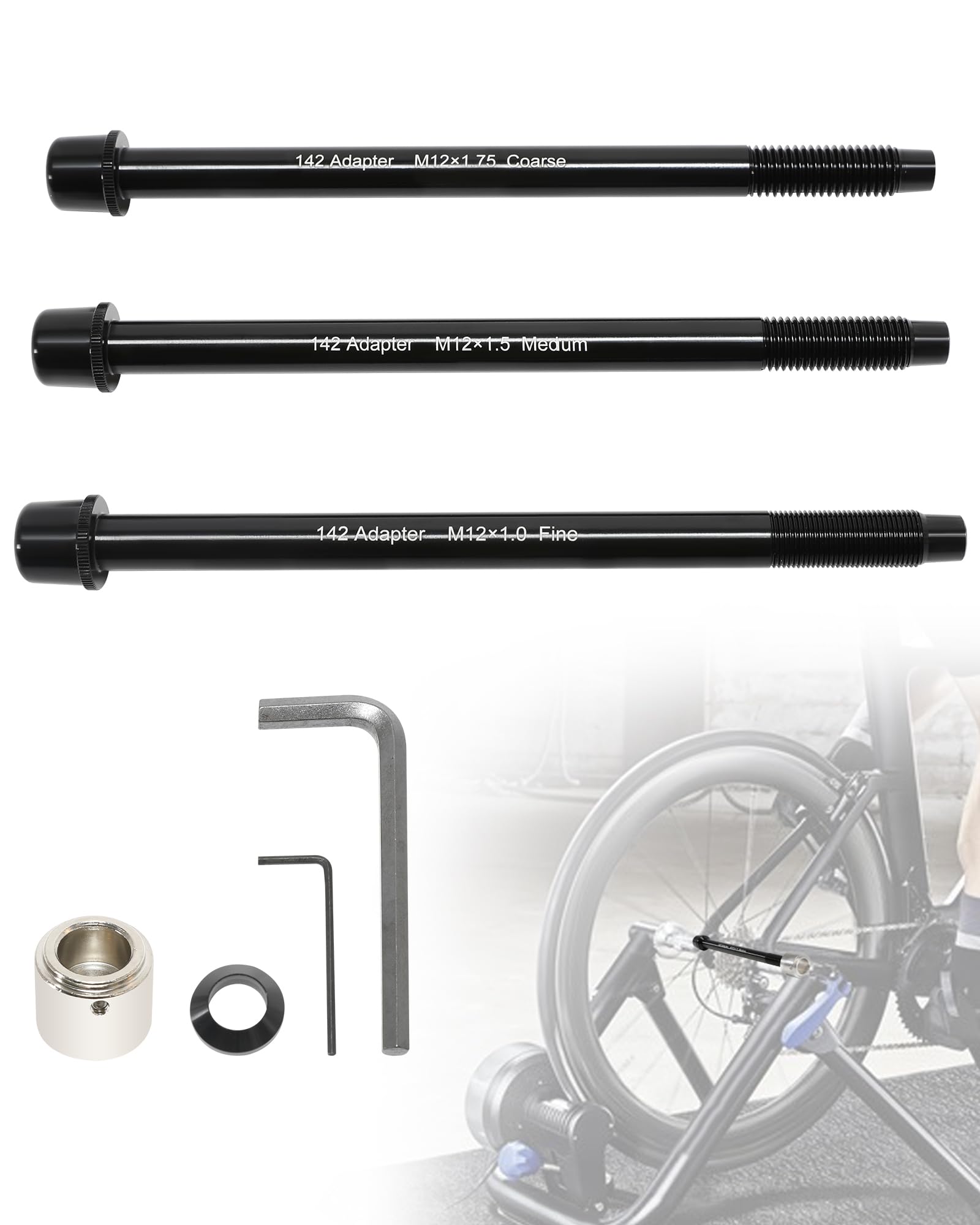 Amazon.com : Seekdesi 12x142 Thru Axle Adapter Kit Compatible with