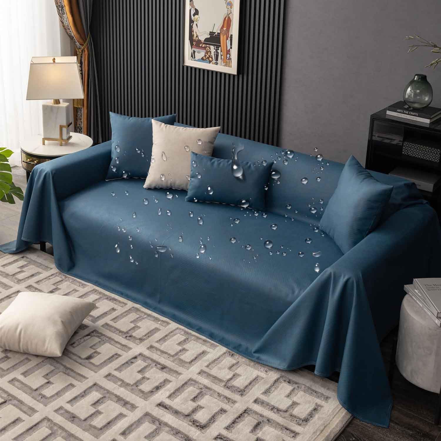 Housse de canapé imperméable pour protéger le salon des grands chiens