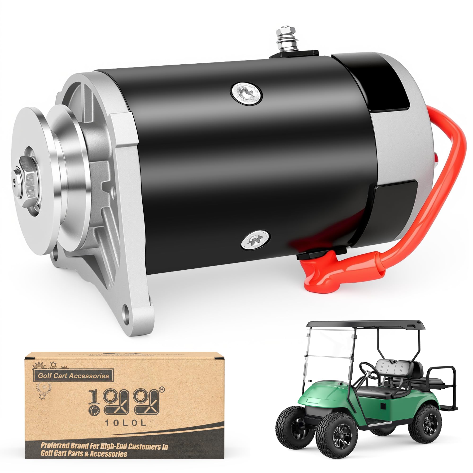 Photo 1 of 10L0L Golf Cart Starter Generator Fits for EZGO TXT Medalist MG2 GXI875 GXT Replaces OEM 114014010 GSB107-10B GSB107-10C GSB107-10B 25533-G01 26993-G01 27065-G01 15423N