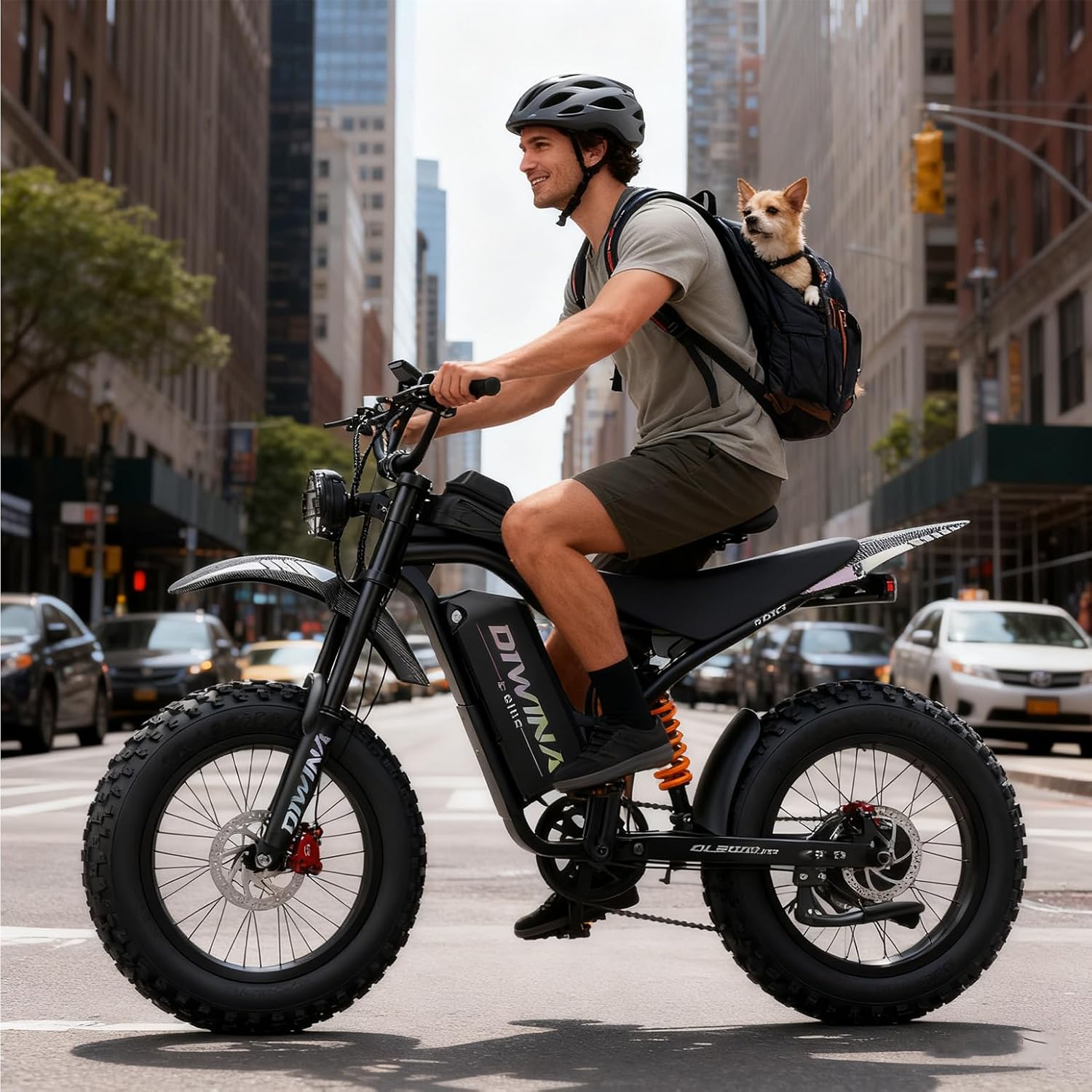 Electric Bike for Adults-3000W/5000W Peak, 60V 32/36AH Battery, 40/45MPH 100 Miles Long Range Ebike, Fat Tire 20Inch, 7-Speed Hydraulic Brake, Electric Dirt Bike Snow Commuter