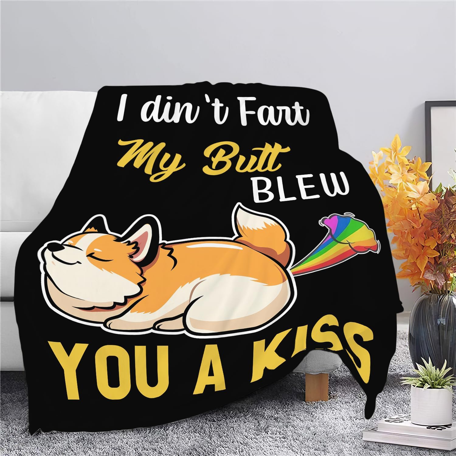 Corgi Blanket Dog Throw Blanket Soft Cozy Warm Fuzzy Fleece Lightweight Plush Merch Animals Decor Gifts Corgi Lover for Man Woman Boy Girl Couch Bedding Sofa 50"X40" - Image 7