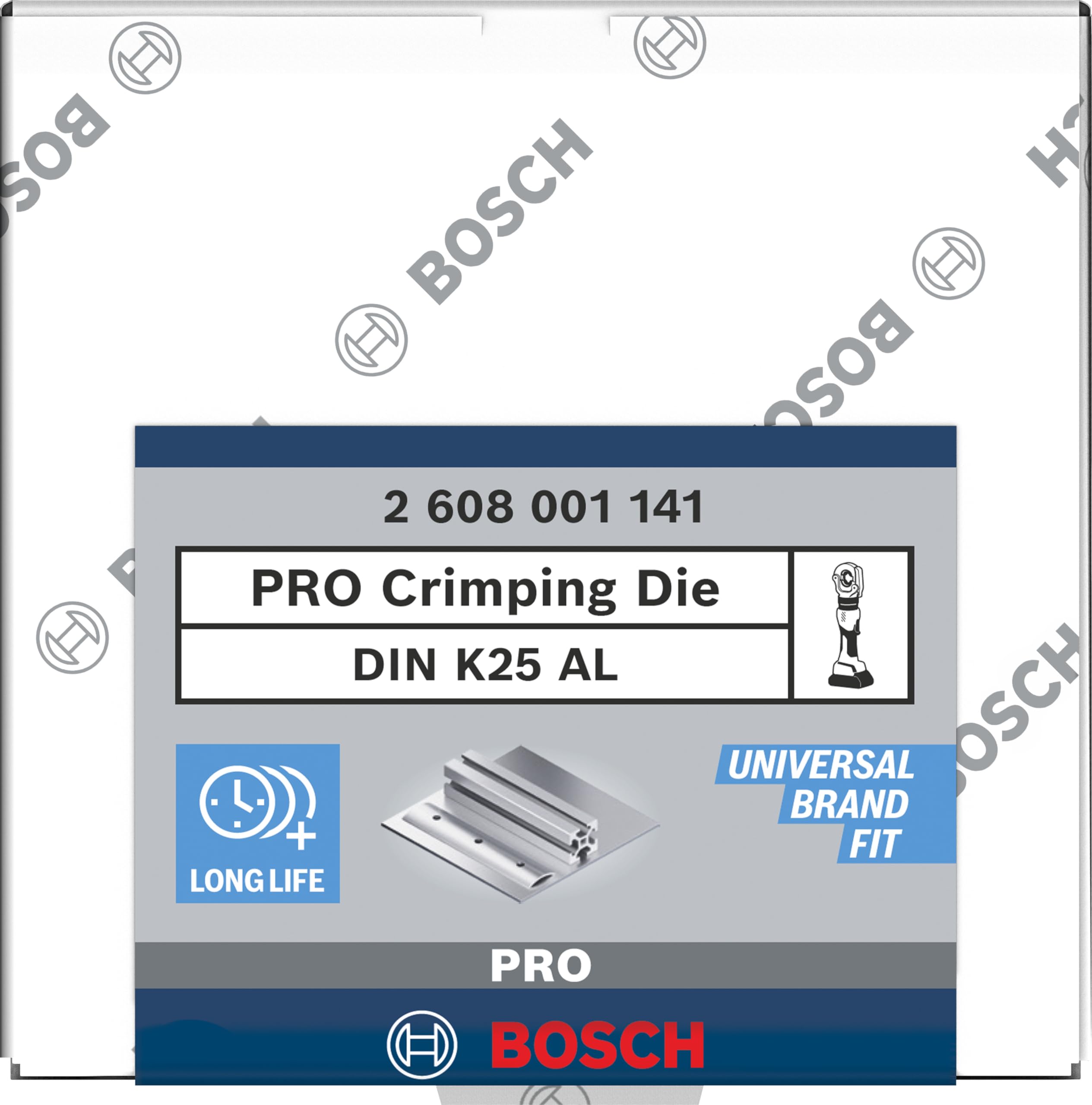 Bosch 1x Matriz de engaste PRO Aluminium (67 x 45 mm, Professional Accesorios Herramientas de engaste)