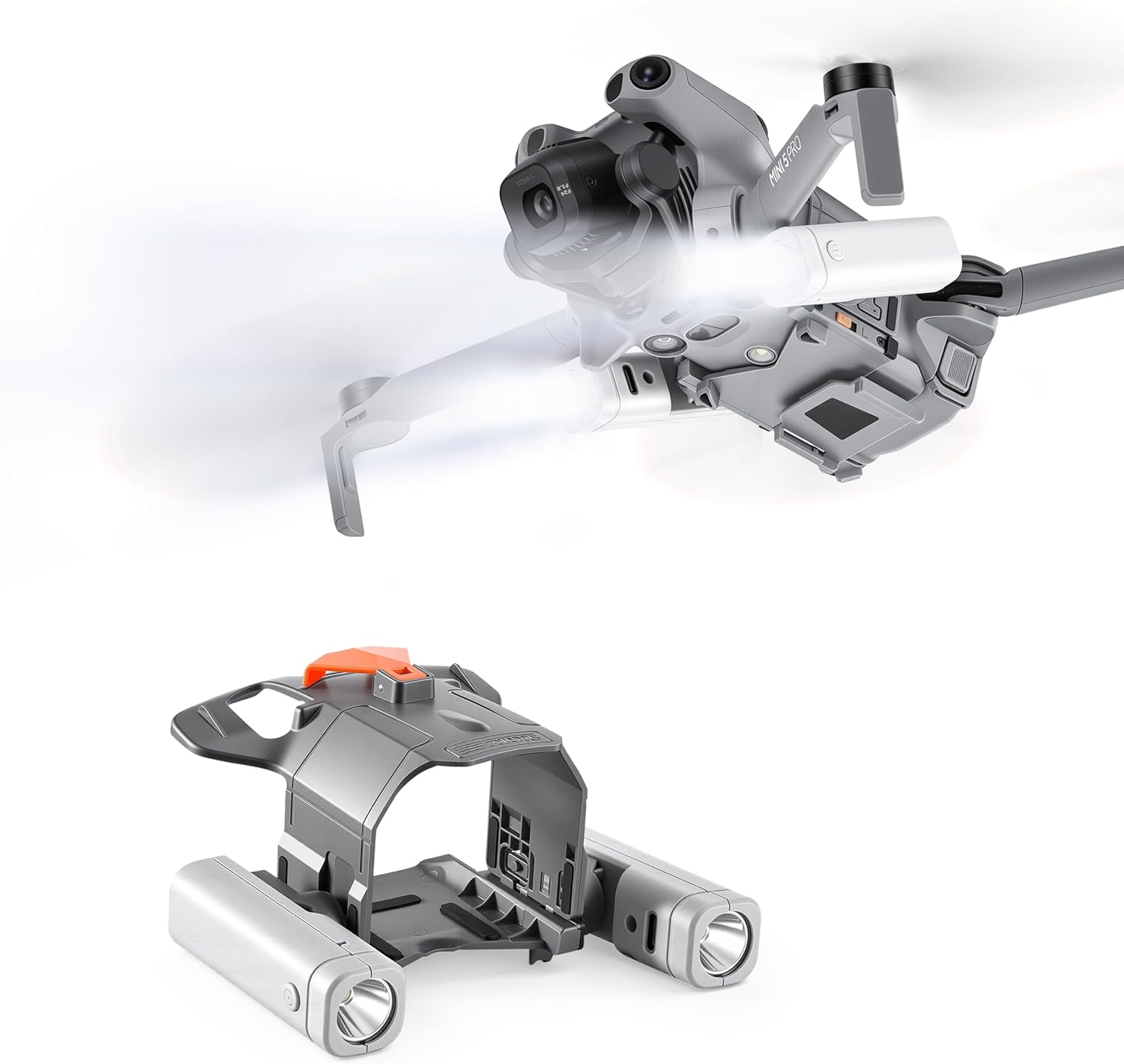 STARTRC LED Night Flight Aassist Light for DJI Mini 5 Pro Accessories,Searchlight Night Flight/Emergency Flashers/Flight Light Headlight for DJI Mini 5 Pro
