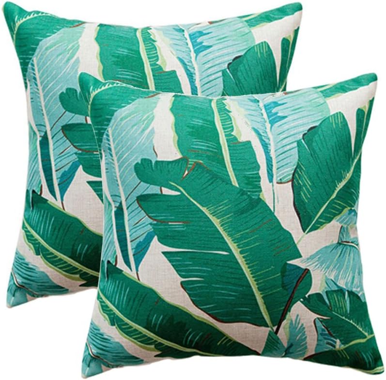 palm leaf pillow cases