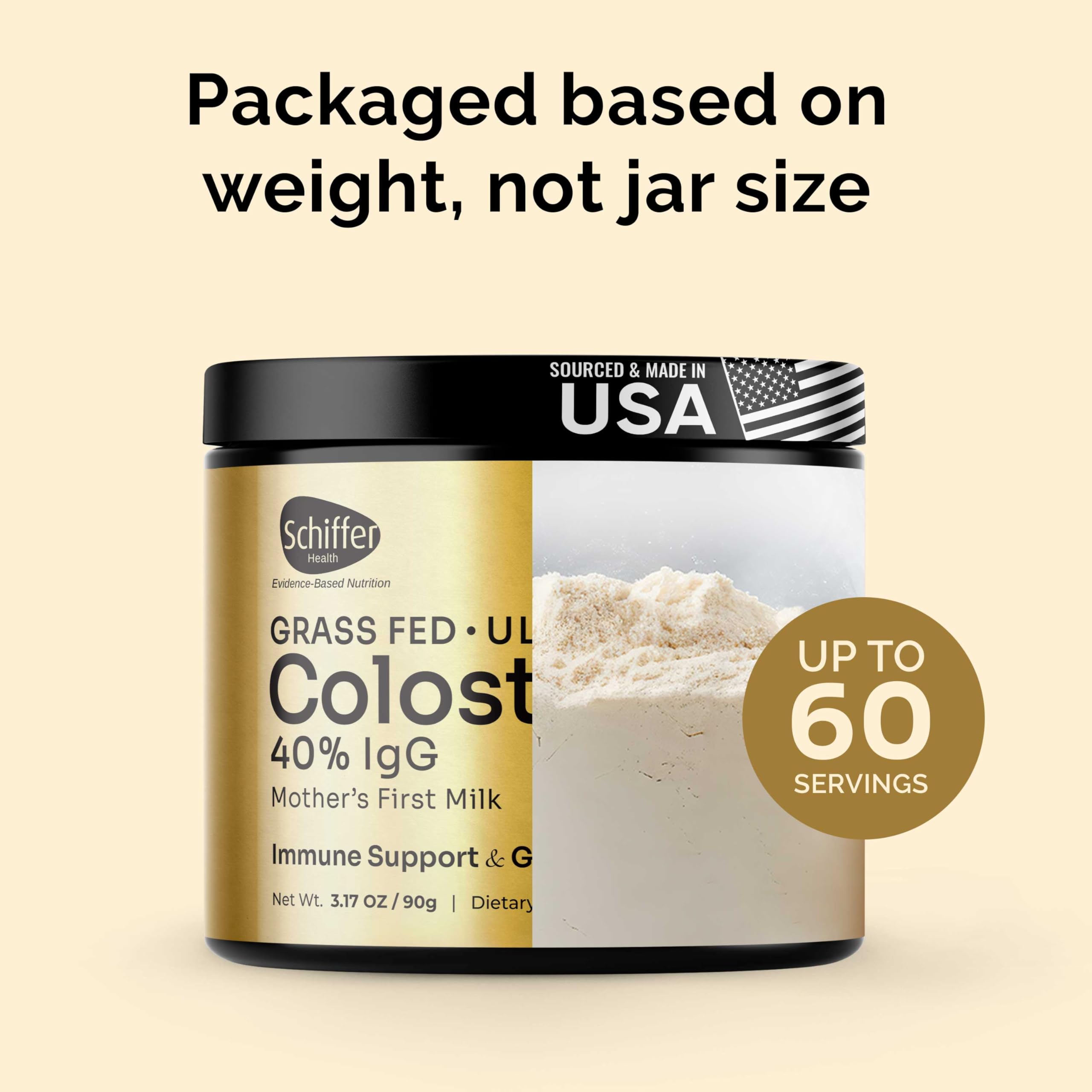 Premium Colostrum Supplement Highest IgG for Gut Health, Immune Support & Recovery Superfood, Anti-Age - Pure Grass-Fed Bovine Colostrum Powder - Mother’s First Milk, 60 Servings, Unflavored — Amazon image 8